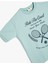 Tişört Tenis Baskılı Kısa Kollu Bisiklet Yaka Pamuklu 3