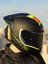 Rapıd 2 Race Extra Mat Neon Sarı-Navy Mavi Kask 5