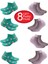 (ART.23325) Bayan Sneaker Neon Color Penye 8li Ekonomik Paket Özel Kutulu 1