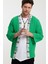 Bohem Kimono %100 Keten Bürümcük Kumaş Yeşil Renk 1