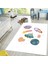 Dijital Baskı Yıkanabilir Kaymaz Taban Çocuk Halısı LNA4014 1