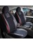 Fiat Uno Uyumlu Yarı Deri Oto Koltuk Kılıfı Ön Arka Set Chester Serisi Siyah Kırmızı Fs 1
