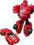 Super Warrior Mini Plastik Gövdeli Dönüşebilen Robot Araba 7.5cm 4