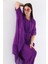 Italyan Ipek Detaylı Oversize Kap Bluz- Wes Pantolon Takım 3