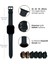 Apple Watch Deri Kordon Ultra 2 9 8 SE2 7 6 Se 5 4 3 2 1 serisi 49mm 45mm 44mm 42mm Uyumlu Kadın Erkek için Uniseks El Yapımı Siyah Kayış 5