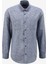 Regular Fit Gömlek Yaka Düz Indigo Erkek Gömlek FC4SM-GML 0282 1