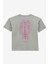 Baskılı Gri Kadın T-Shirt D4SG-TST3106 2