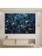 Koyu Mavi Lekeli Temperli Cam Duvar Tablosu 1