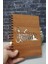 Istanbul Desenli Ahşap Kapaklı Defter Notebook Günlük Çizgisiz Anı Defteri 1