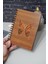 Kelebek Desenli Ahşap Defter Ajanda Günlük Çizgisiz Defter A5 Notebook 4