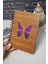 Kelebek Desenli Ahşap Defter Ajanda Günlük Çizgisiz Defter Resim Defteri 3