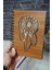 Rüya Kapanı Desenli Ahşap Defter Ajanda A5 Notebook Çizgisiz Defter A5 Notebook 4