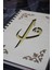 Elif Vav Desenli Ahşap Kapaklı Defter Ajanda Günlük Çizgisiz Defter lik Defter 2