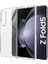 Samsung Galaxy Z Fold 5 Uyumlu Kapak Sert Magic Şeffaf Droga Pc Kılıf 3
