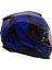 Y.100 B-Sıde Mat Siyah-Navy Mavi Kask 3