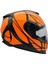 Y.100 B-Sıde Mat Siyah-Turuncu Kask 3