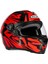 ZS-811A Al-34 Red Black Kapalı Kask 1