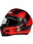 ZS-811A Al-34 Red Black Kapalı Kask 3