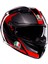 K3 Mplk Striga Black Grey Red Kapalı Kask 1