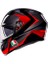 K3 Mplk Striga Black Grey Red Kapalı Kask 2