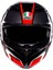 K3 Mplk Striga Black Grey Red Kapalı Kask 4