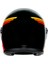 Kask X3000 Multi Gasoline Matt Black Orange Kapalı Kask 3