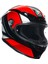K6 S Hyphen Black Red White Kapalı Kask 1