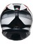 K6 S Hyphen Black Red White Kapalı Kask 3
