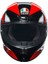 K6 S Hyphen Black Red White Kapalı Kask 5