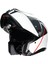 Tourmodular Mlt Balance White Grey Red Çene Açılır Kask 2