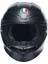 K6 S Mono Matt Black Kapalı Kask 4