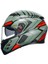 Agv K3 Decept Matt Black Green Red Kapalı Kask 5