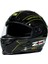 ZS-1800B Gloss Carbon Am8 Fluo Yellow Kapalı Kask 2