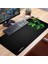 Sonictouch Ultragrand Siyah ve Neon Yeşili Kartal Dikişsiz Xxl Gaming Oyuncu Masaüstü Klavye Mouse Pad 40X90CM 3