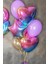 Gökkuşağı Renkleri Kalp Folyo Balon 18INÇ 45CM 2