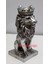 Dekoratif Küçük Aslan Kral Gri 16 cm Polyester Biblo Hediyelik 1