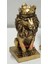 Dekoratif Küçük Aslan Kral Altın 16 cm Polyester Biblo Hediyelik 1
