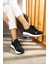 Rosalie Kadın Sneakers Bağcıklı Spor Ayakkabı Siyah Deri 1