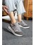 Susanne Kadın Sneakers Bağcıklı Spor Ayakkabı Gri Süet 2