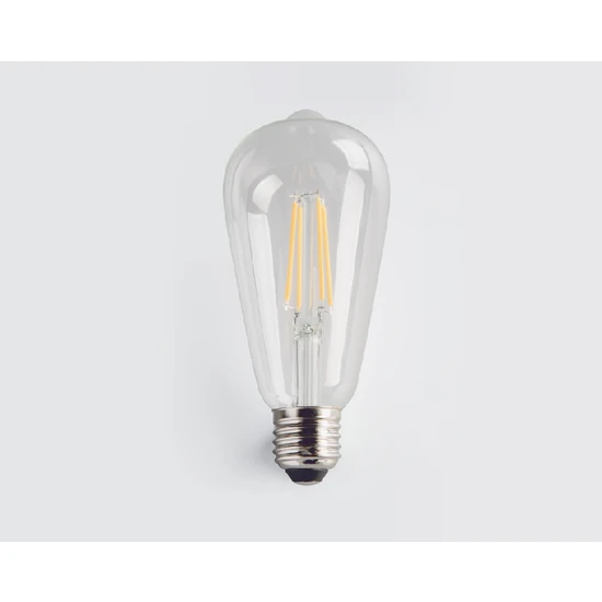 Cata Rustik LED Ampül Flamanlı Şeffaf 8W Beyaz Işık CT-4353-B Cata