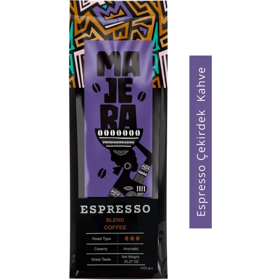 Espresso Blend Çekirdek Kahve  Majera 250 gr