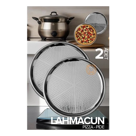 Transformacion Lahmacun Pizza Pide Pişirme Tepsisi 2 Li Set 719633