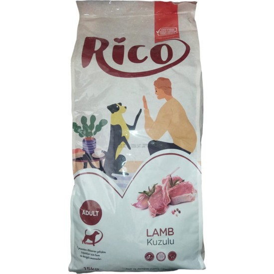 Rico Kuzu Etli Yetişkin Köpek Maması 15 kg %18 Ham Proteinli Ekonomik Besin