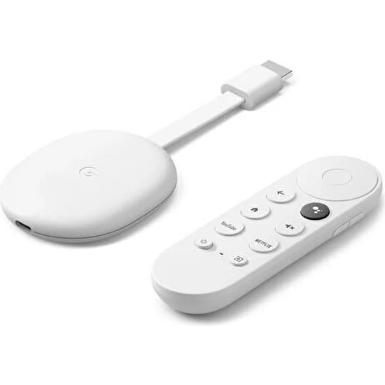 Google Chromecast Tv 4K Medya Oynatıcı Beyaz
