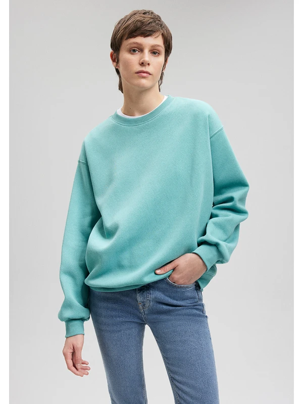 Mavi Bisiklet Yaka Mavi Basic Sweatshirt 1610198-71778