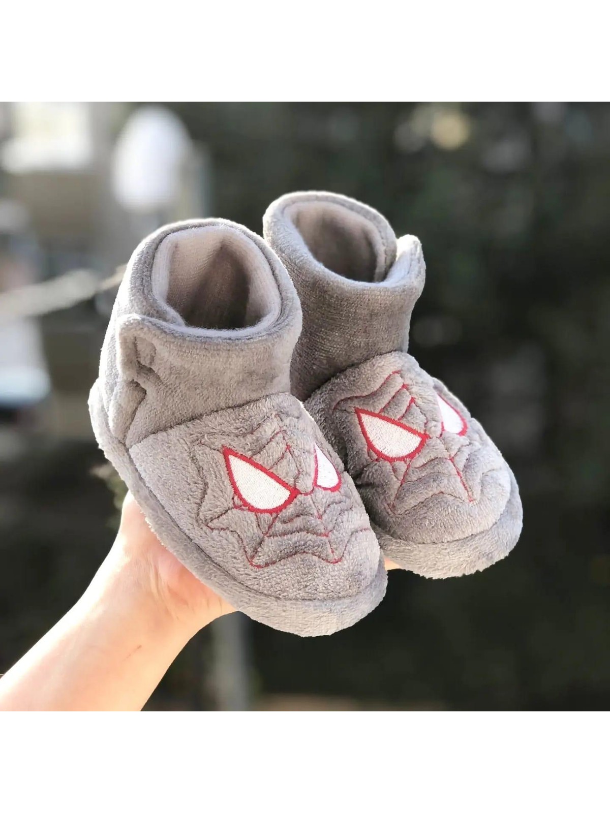 MyChild Mychild Spiderman Figürlü Çocuk Panduf ,ev Ayakkabısı , Kaydırmaz Taban Panduf , Anaokulu Kreş Ayakkabısı,warm - Görsel 8