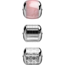 Geske Mikro İğneli, Buz Başlığı, Pembe Kuvars Başlıklı Dermaroller Cihaz | MicroNeedle Face Roller
