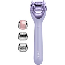 Geske Dermaroller Bakım Cihazı (Mikro İğneli, Buz Başlığı, Pembe Kuvars Başlıklı) MicroNeedle Face Roller