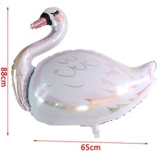 Pandoli White Swan Shape Beyaz Renk Kuğu Folyo Balon 88X65 cm 1 Adethawaian