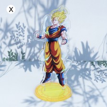 Aliallullua Yaratıcı Masaüstü Anime Standı Temizle Baskı Canlı Renk Süsler Dragon Ball Standı Şekilli Kalıp Ev Için (Yurt Dışından)